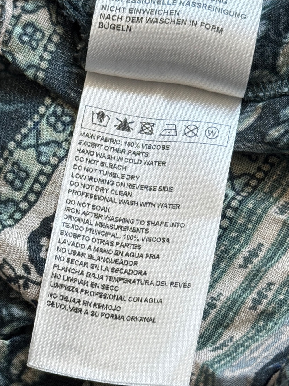 Ba&sh Teresa Midi Dress in Vertdeau Print | Size S / US 4 - Picture 13 of 13